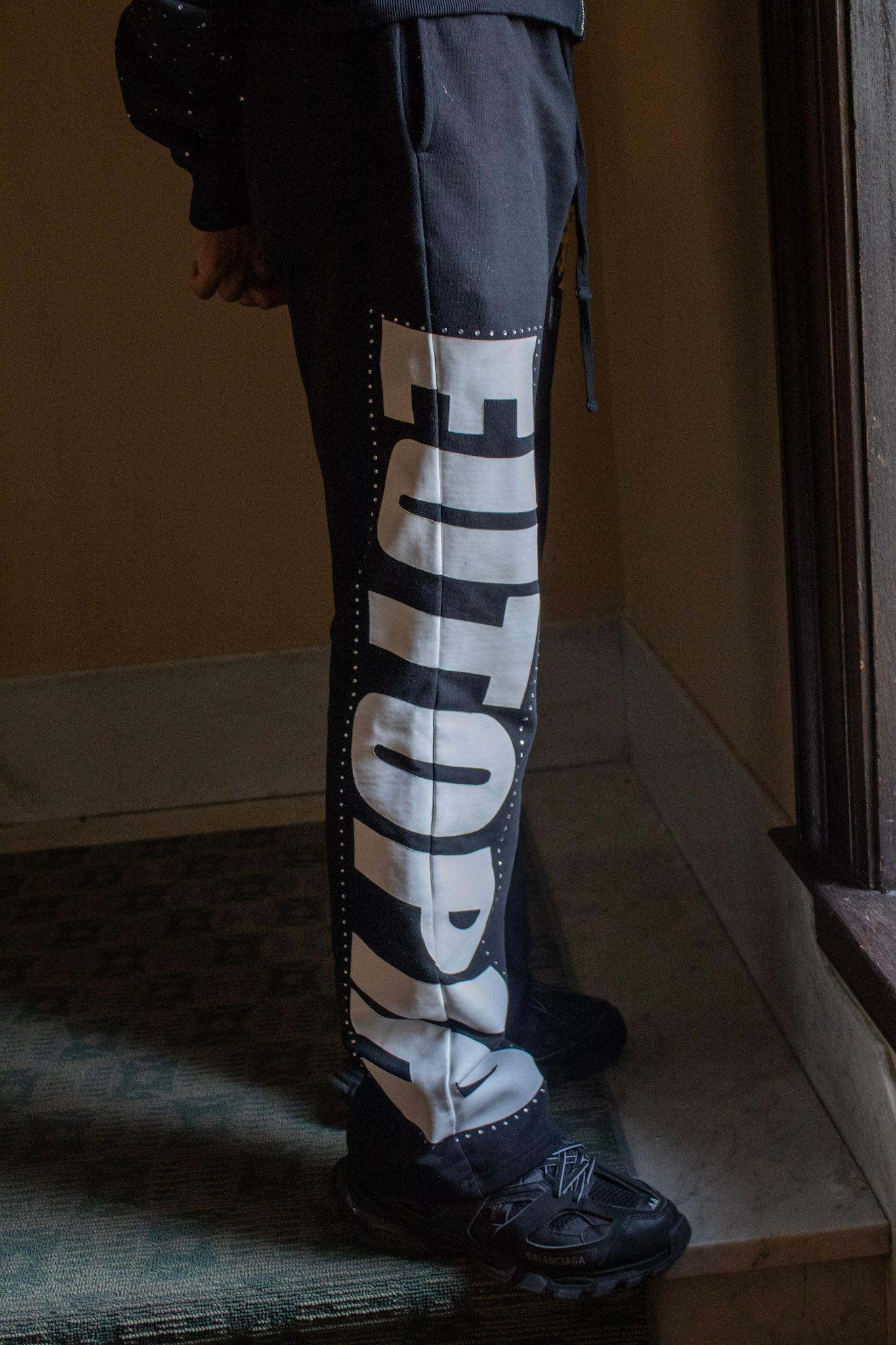 Black Flared Sweats
