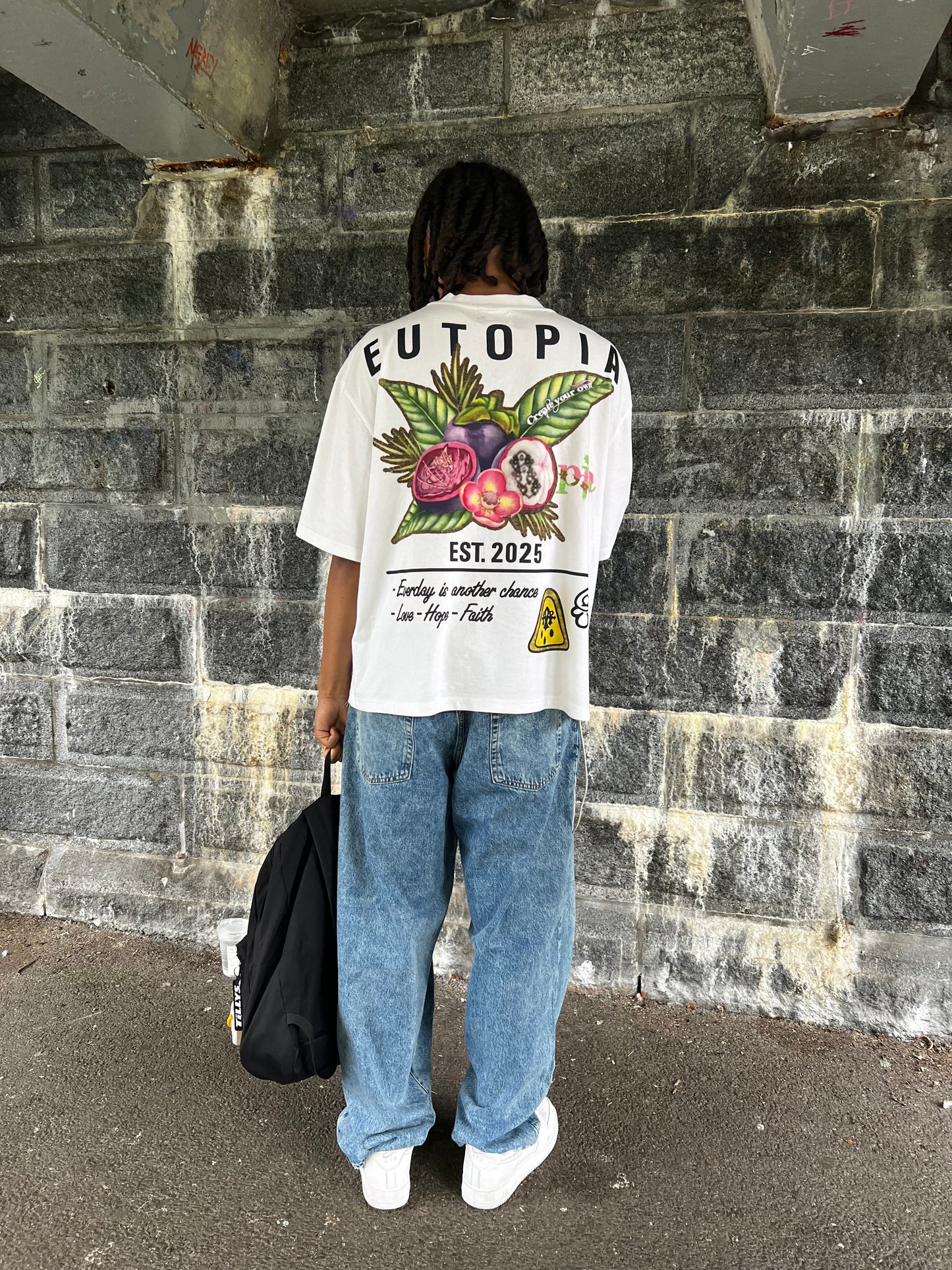 WHITE C-Y-O TEE