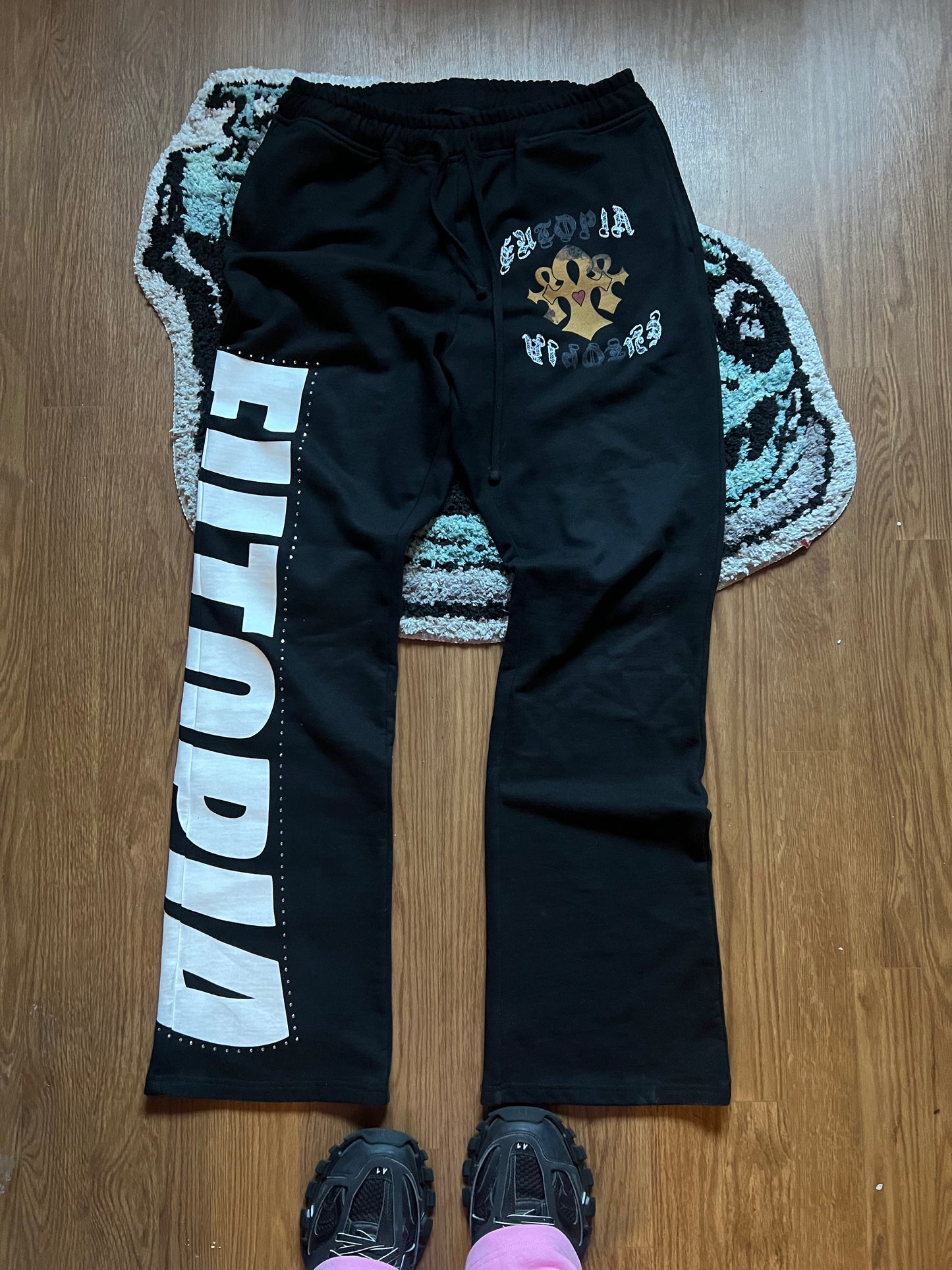 Black Flared Sweats