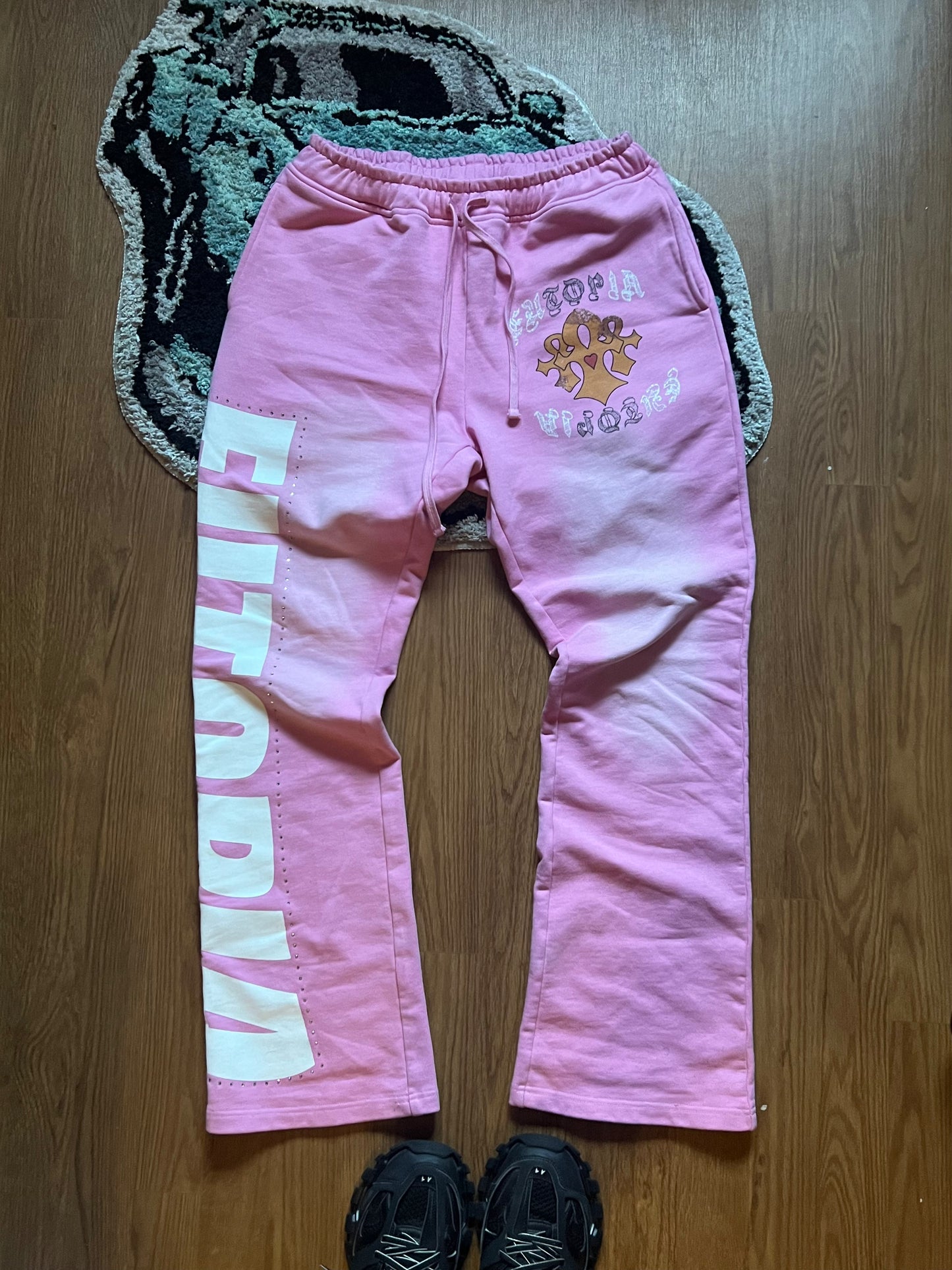 Pink Flared Sweats